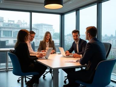 The Immobiliare Verona Group team in their modern Verona office